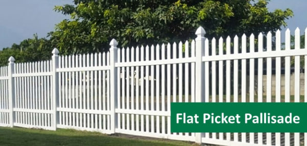 Flat Picket Palisades uPVC PVC Vinyl Pretoria Johannesburg Cape Town Durban Louis Trichard Limpopo South Africa